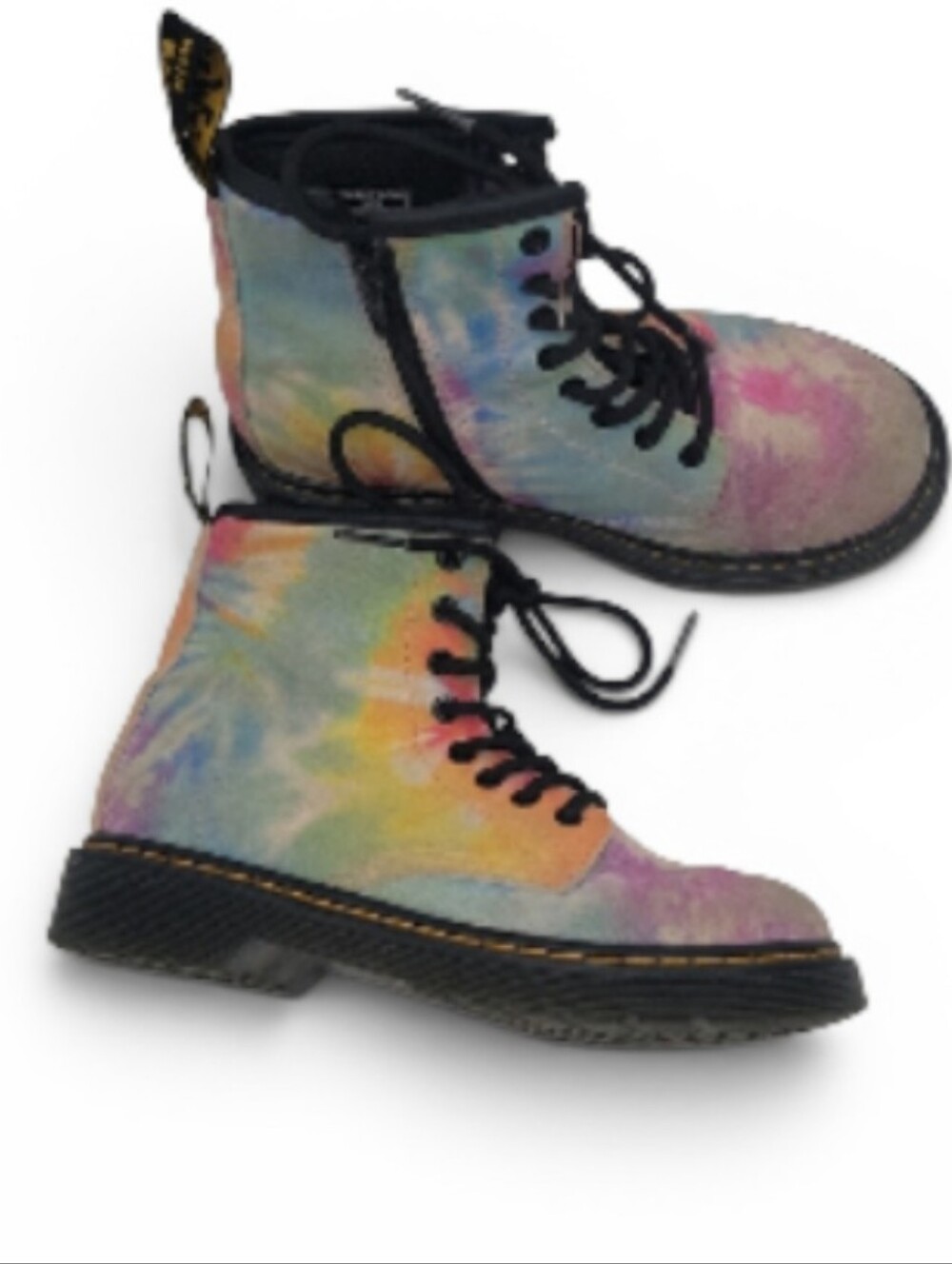 Dr. Martens Kids Tie-Dye Pastel Lace-Up Boots